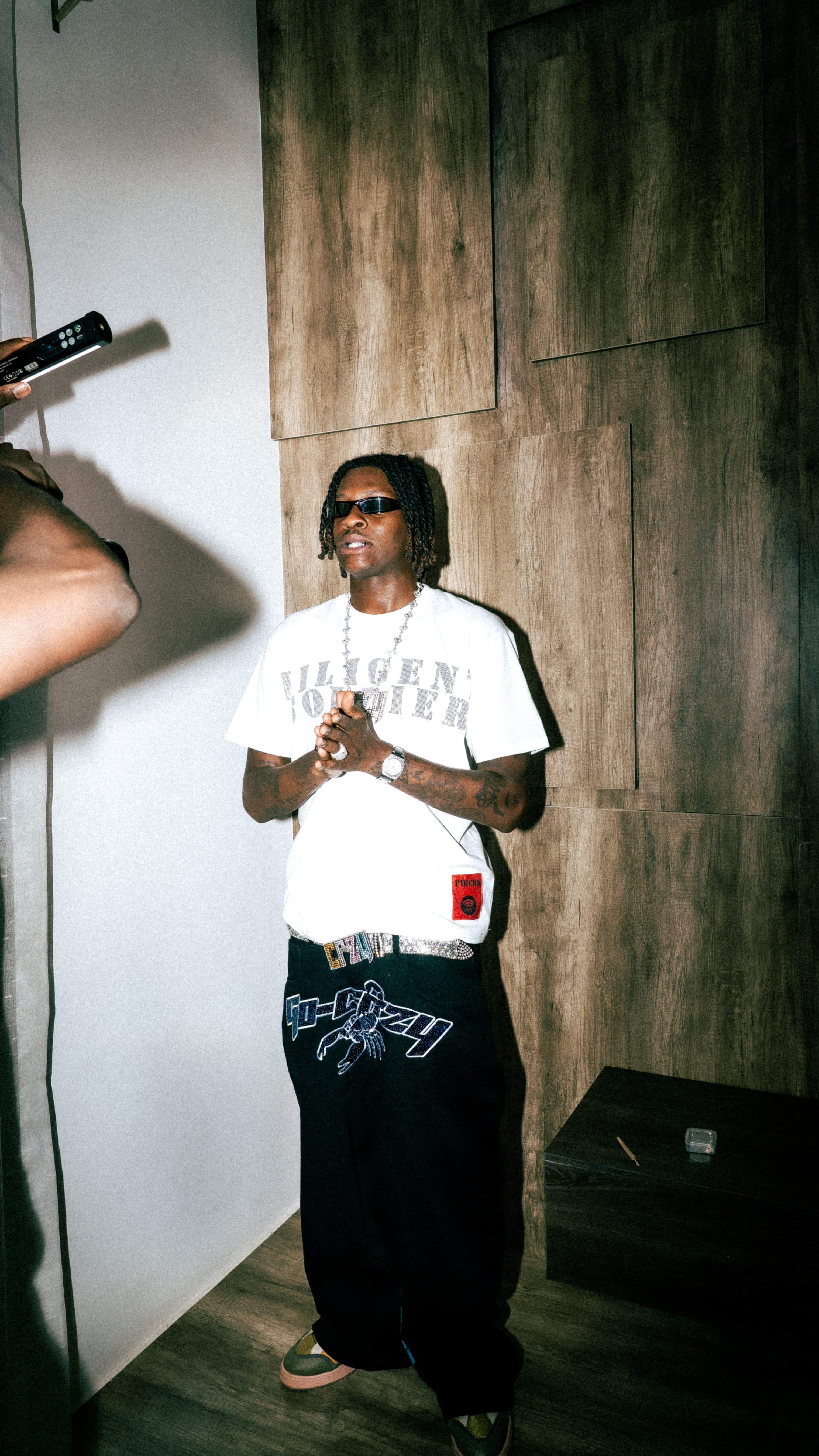 Lifestyle portrait with warm atmospheric light.