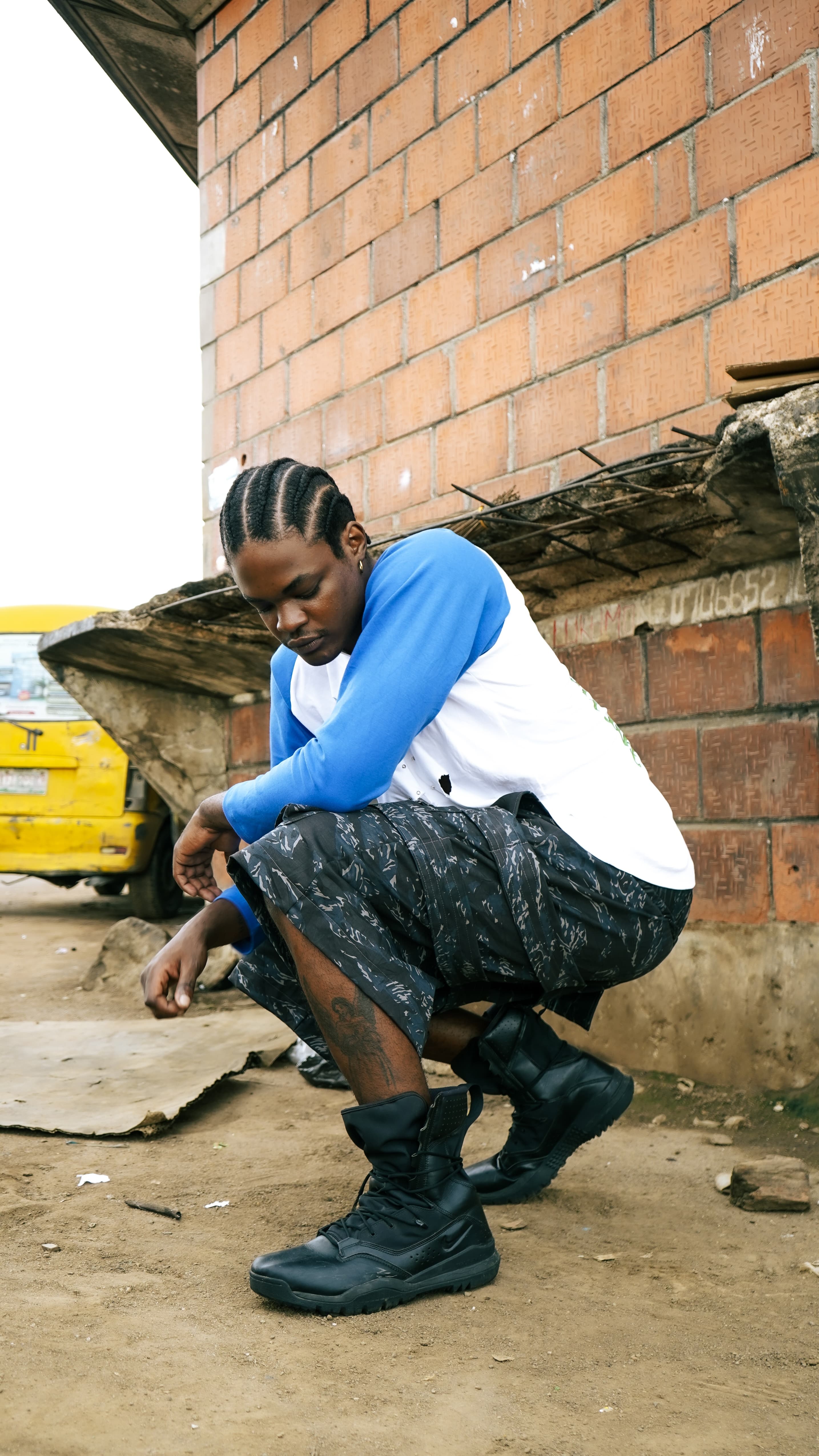 Portrait composition with dramatic tonal contrast.